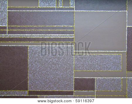 Brown Squre Textile Wall