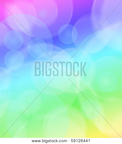 Colorful Abstract Background With Circles Of Light