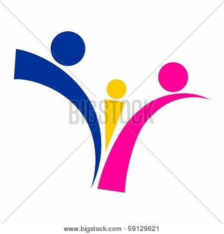 Happy Family Icon