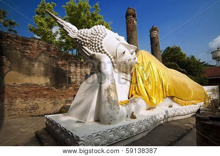The Reclining Buddha Image