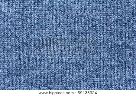 Wool Texture In Gray Blue Tone