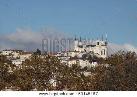 View of Fourviere Lyon