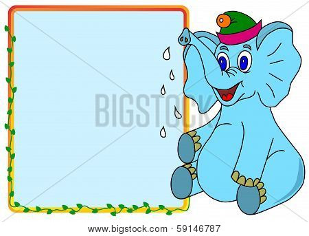 Elephant with message box