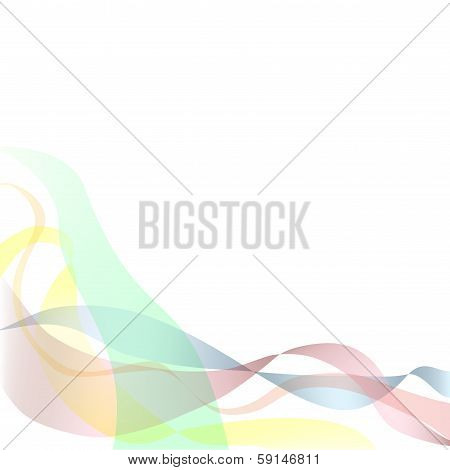 Colored ribbons background
