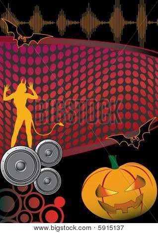 Flyer fiesta de Halloween