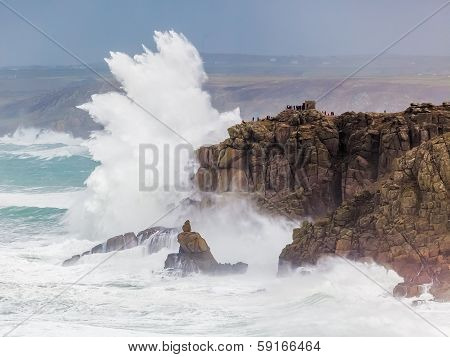 Cornish Storm At Sennen Cove