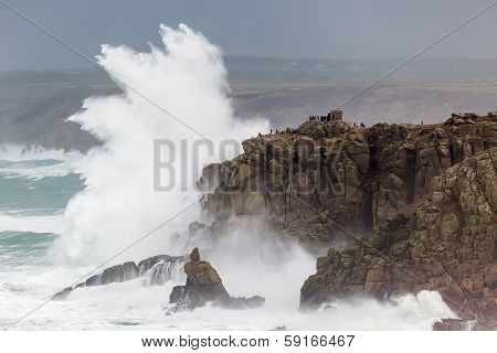 Cornish Storm At Sennen Cove
