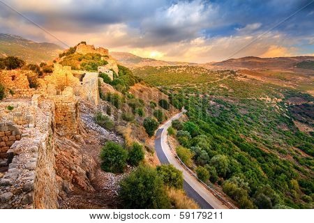 Castle Nimrod in Israel