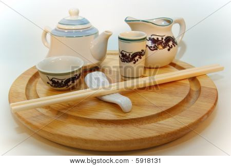 Composição de mesa Oriental