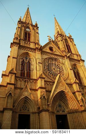 Sacred Heart Catholic Cathedral In The Guanzhou China
