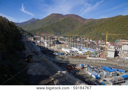 Krasnaya Polyana. Sochi. Building