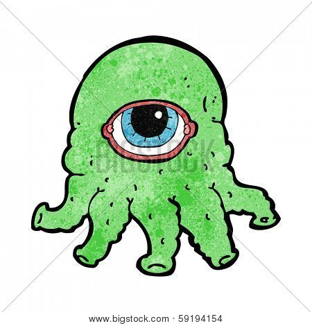 cartoon alien head