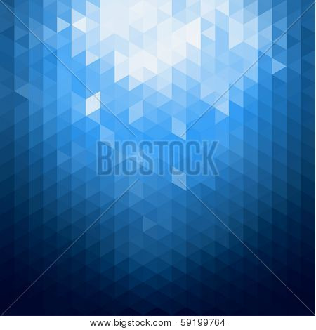 Abstract blue shiny background