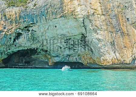 Boat And Cave