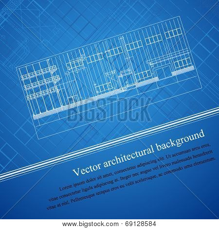 Architecture background of a building  blueprint