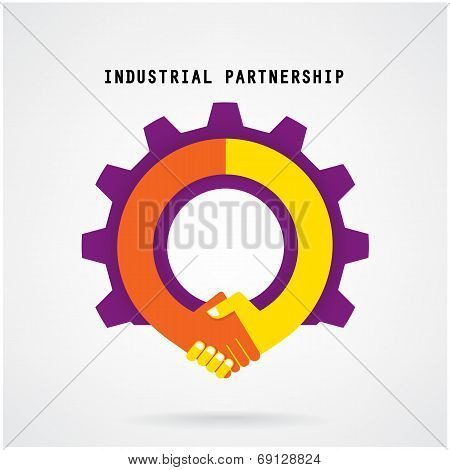 Handshake And Industrial Sign