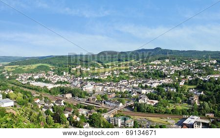 Town Gerolstein, Germany In Summer Day