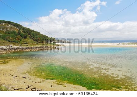 Landscape Of Cies Islands In Atlantic, Spain