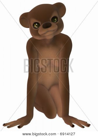 Toon mignonne Figure - ours brun