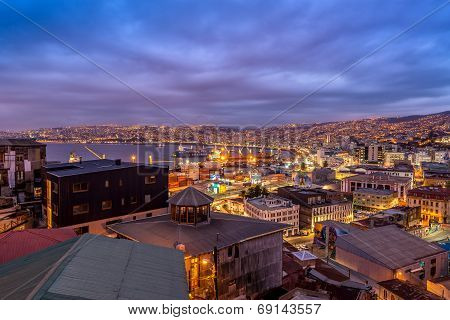 Valparaiso At Night