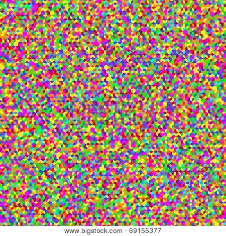 Multicolor seamless cubic texture. Vector. Random.