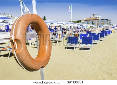 Safety Equipment On The Beach