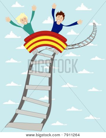 รถไฟเหาะตีลังกา