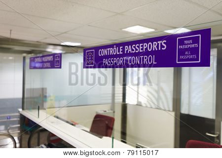 GENEVA - SEP 16: Airport interior on September 16, 2014 in Geneva, Switzerland. Geneva International Airport is the international airport of Geneva, Switzerland. It is located 4 km of the city centre