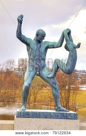 Sculptures Gusava Vigeland In Frogner Park