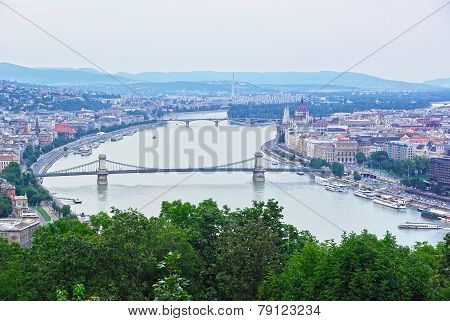 Aerial View Of Budapest