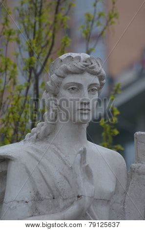 KIEV, UKRAINE -APR 21, 2014: Park decoration sculpture.Recreational area of Kiev.Infernal art .April 21, 2014 Kiev, Ukraine 