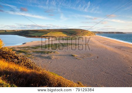 Loe Bar Cornwall England Uk