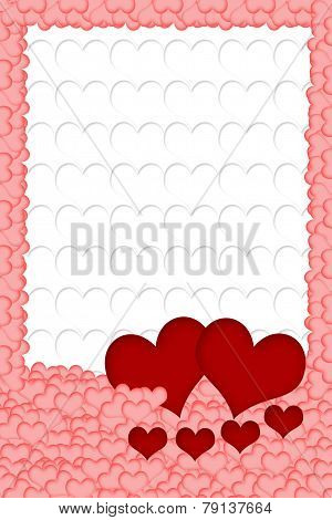 Two Red Hearts And Four Hearts In Front Of Them