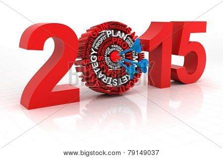 2015 business target, 3d render
