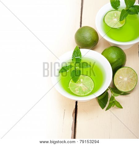 Mint Infusion Tea Tisane With Lime