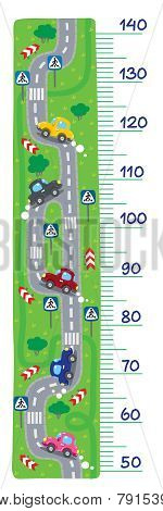Road meter wall