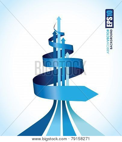 blue spiral background
