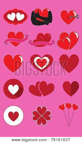 hearts for st. valentine's day