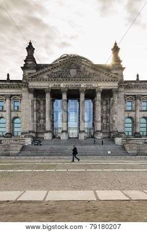 Berlin, Germany - Apirl 17 : View Of Reichstag Dome On Apirl 17, 2013 In Berlin, Germany