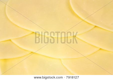 mehrere Scheiben Käse provolone