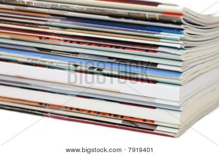 Magazin isolated on white background