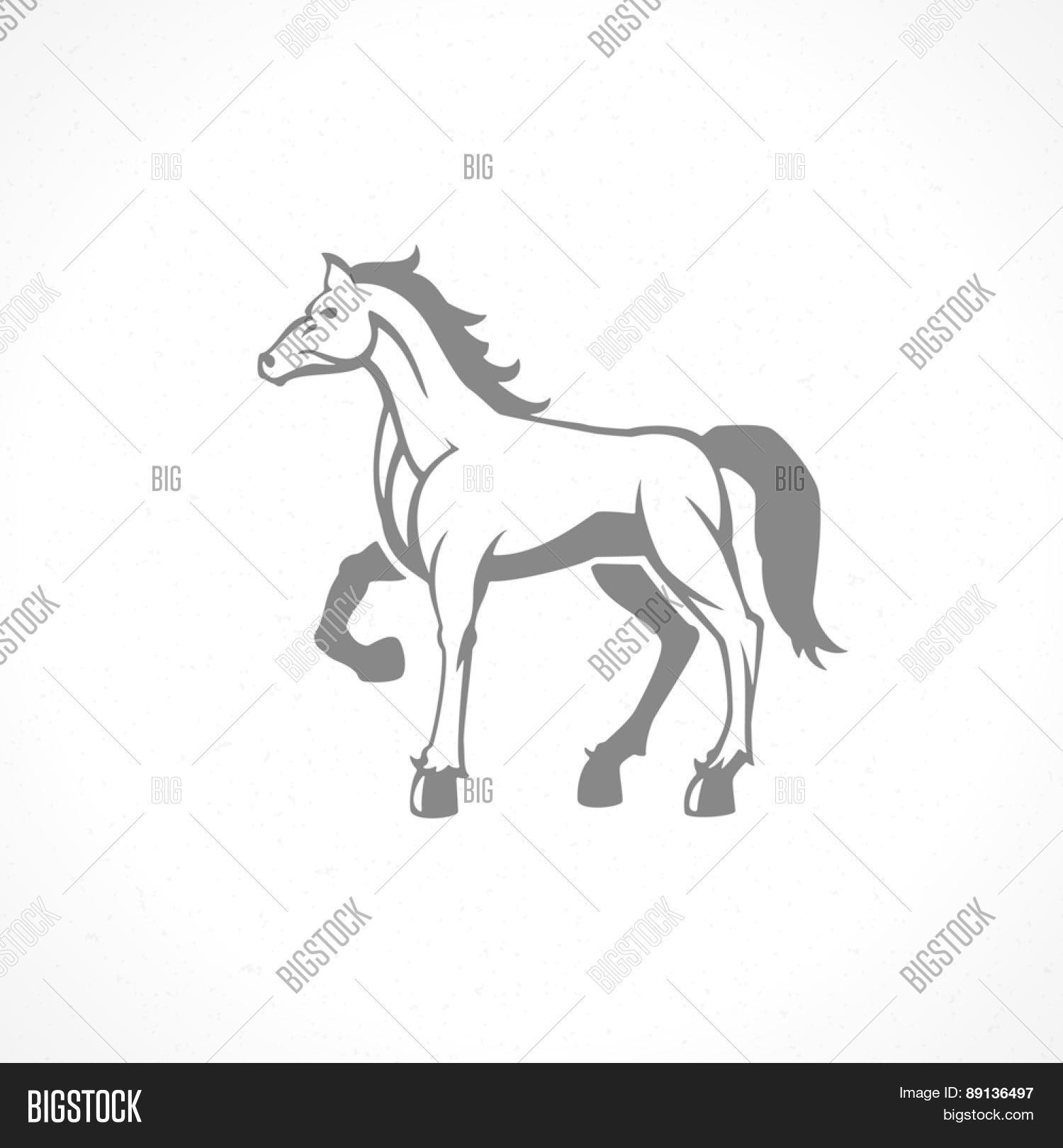 Horse Logo Emblem Vector & Photo (Free Trial) Bigstock