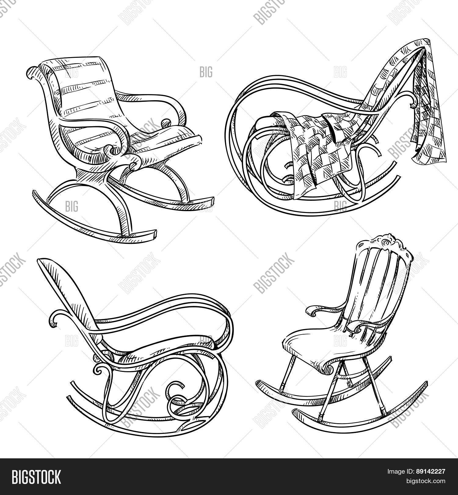 Rocking Chairs Vector & Photo (Free Trial) | Bigstock