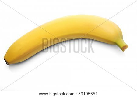 Bananas on white background - close-up