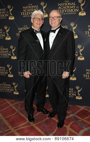 LOS ANGELES - APR 24: Bob Mauro, Charles L Dages at The 42nd Daytime Creative Arts Emmy Awards Gala at the Universal Hilton Hotel on April 24, 2015 in Los Angeles, California