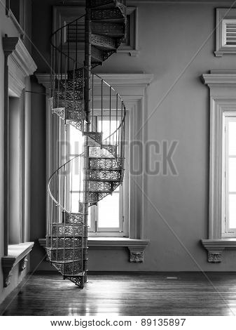 Vintage Steel Winder with window, Architecture interior