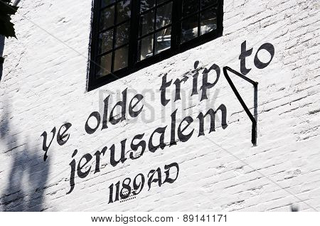 Ye Olde Trip to Jerusalem Inn, Nottingham.