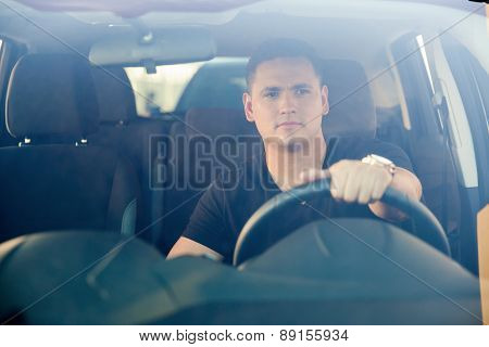 Young Man Commuting