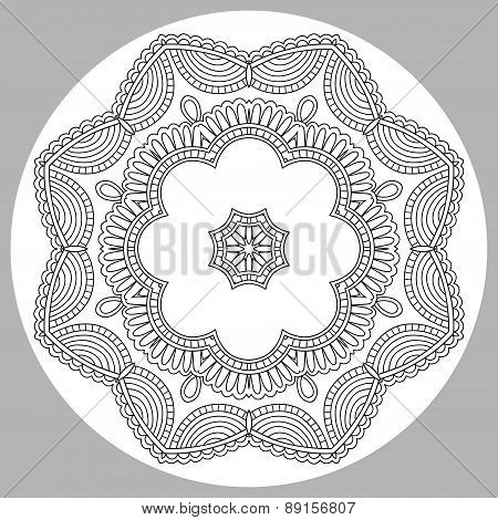 coloring book page for adults - zendala