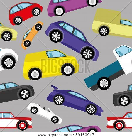 Vector background. Cars.